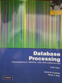 Image of Database Processing Fundamentals, Design, and Implementation