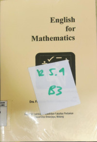 Image of English for Mathematics