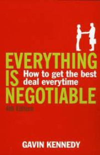 Image of Everything is Negotiable : How to get the best deal every time