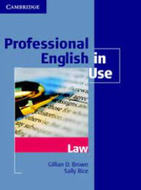 Image of Professional English in Use Law